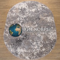 Российский ковер Веста 46217-45134 Серый овал